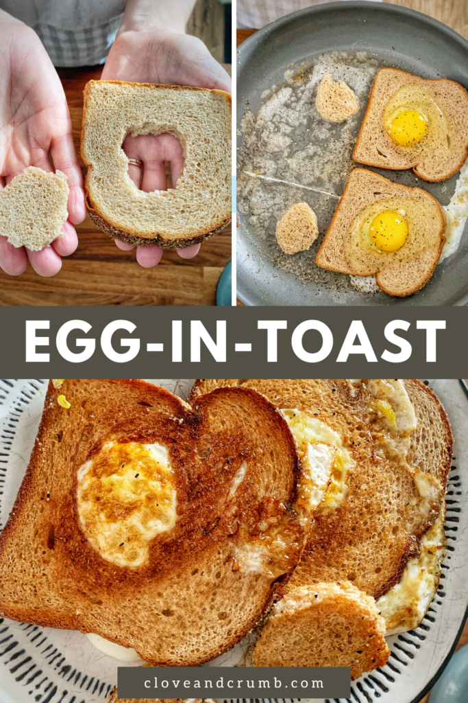 pin image of step by step how to egg in toast