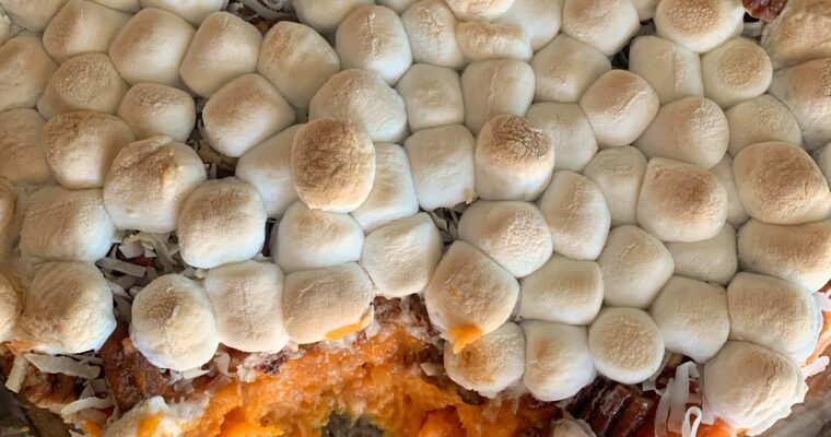 Spiced Coconut Sweet Potato Casserole