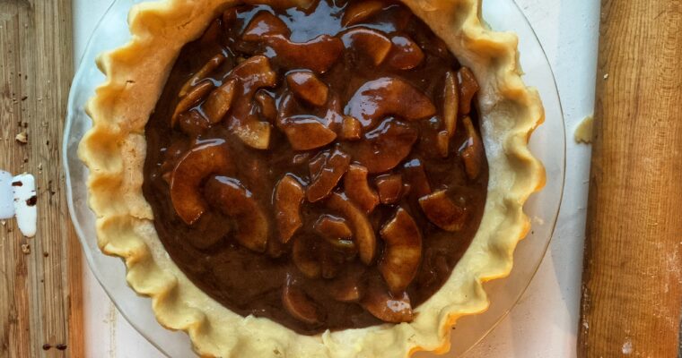 Bourbon Caramel Apple Pie