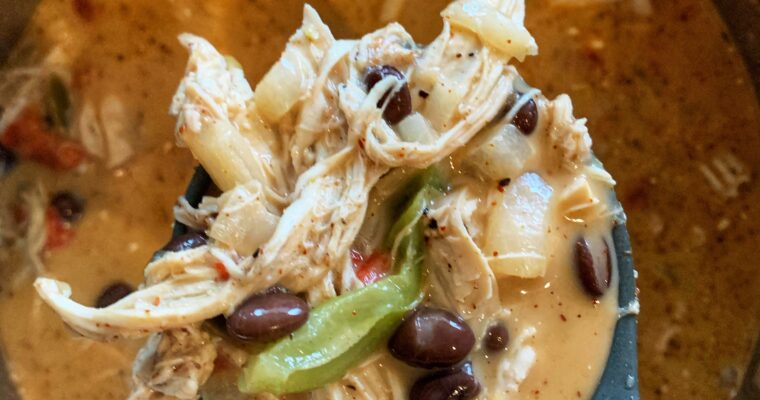 Husband’s Favorite Creamy Tortilla Soup with Rotisserie Chicken