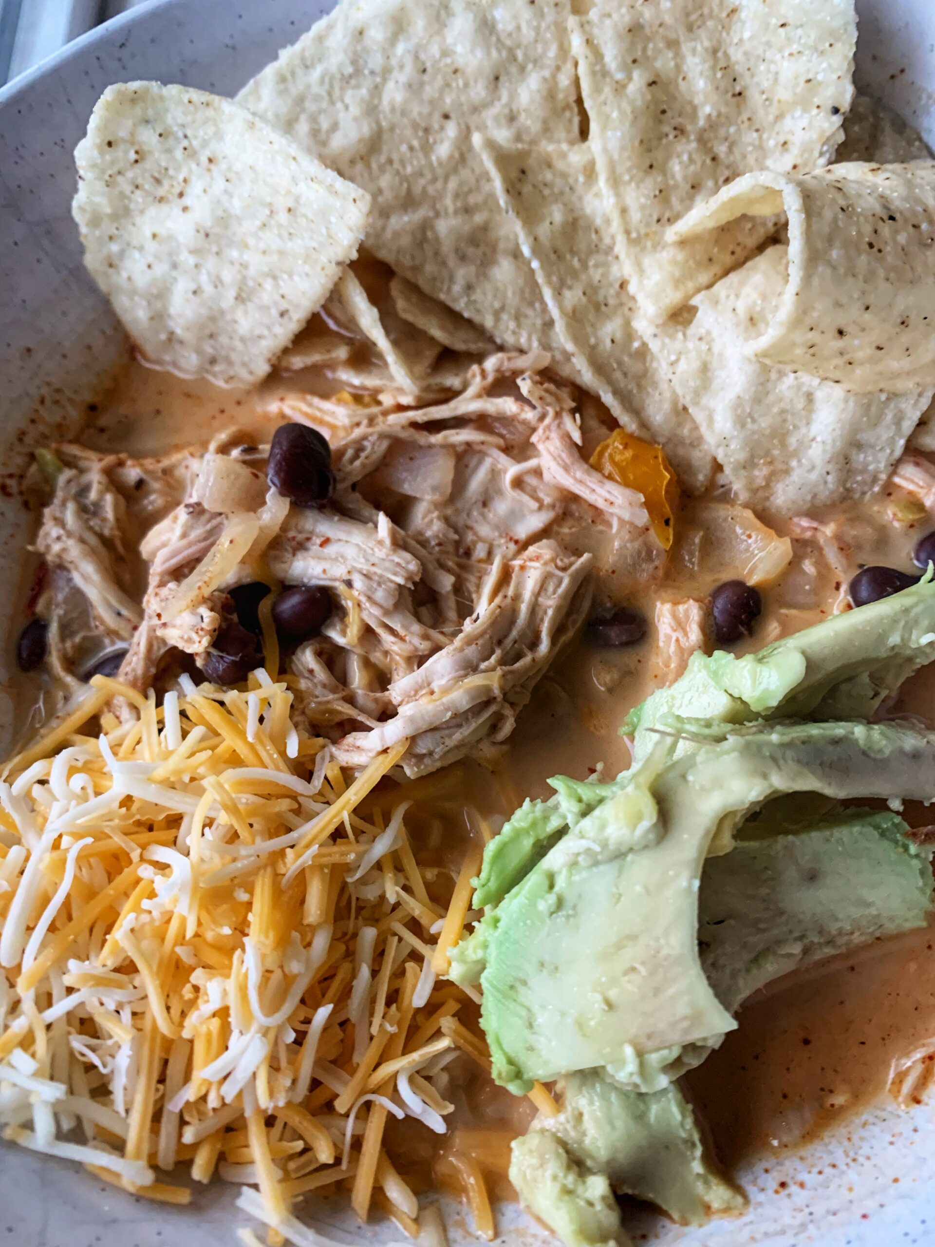 Husband’s Favorite Creamy Tortilla Soup with Rotisserie Chicken